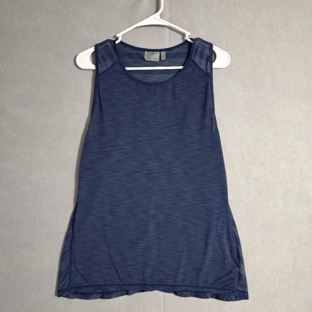 Athleta Womens Blue Kettlebella Athletic Racerback Tank 214028 Size Medium